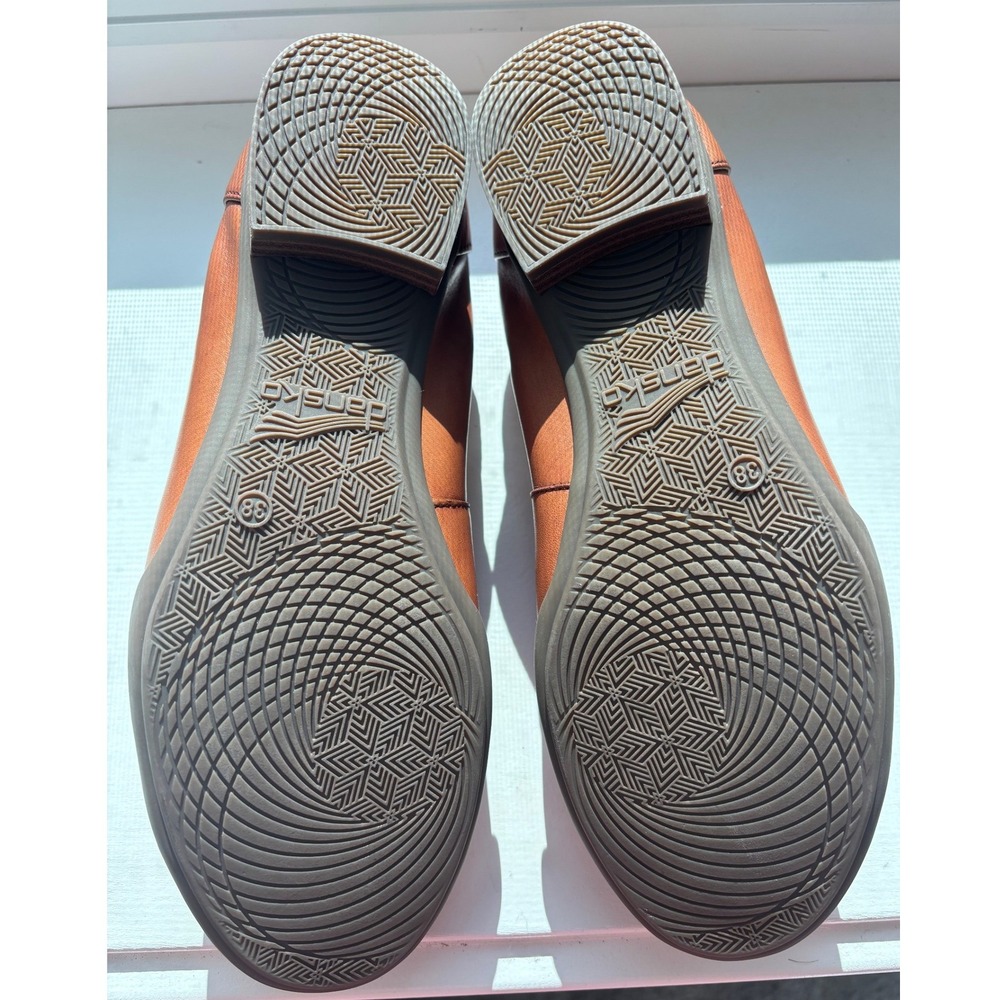 Dansko Kira Aniline Women's Shoes Size 7.5 US Tan Cognac Leather Flats Ballerina - Picture 7 of 8